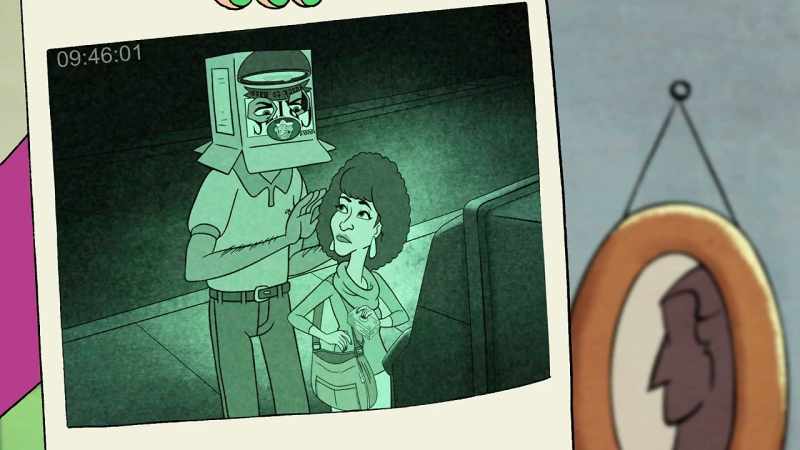 You got someone else to put that box on his head