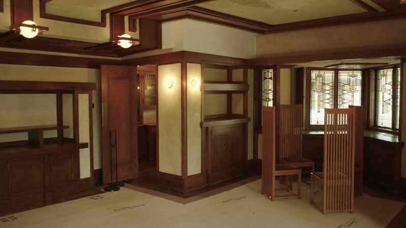 You got the furniture too, which Wright designed