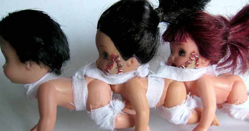 You have girls that connected like dolls they made