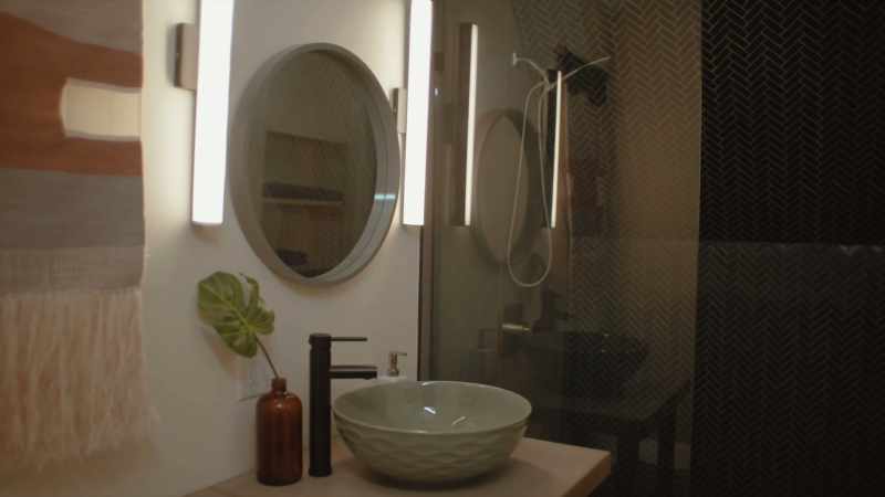 You have your own bath with a walk-in shower