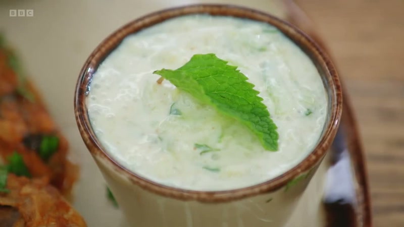 You have the raita, which tends to cool things down
