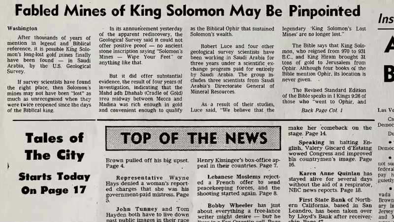 You have written, um, regular columns for the newspapers