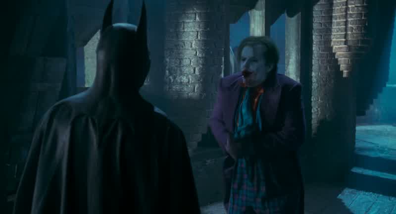 BATMAN You killed my parentsWhatWhat are you sayingBATMAN I made you but you made me firstI was just a kidI say you made me you say I made youHow childish can you get