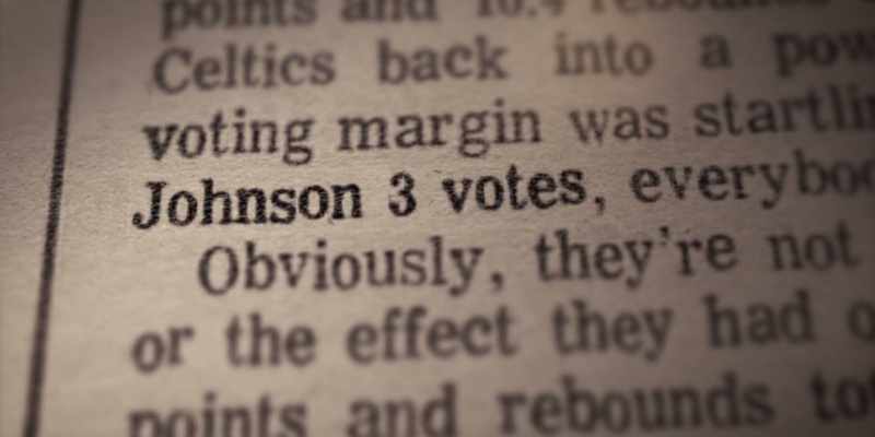 You know, when I learned that Larry Bird had won by a wide margin
