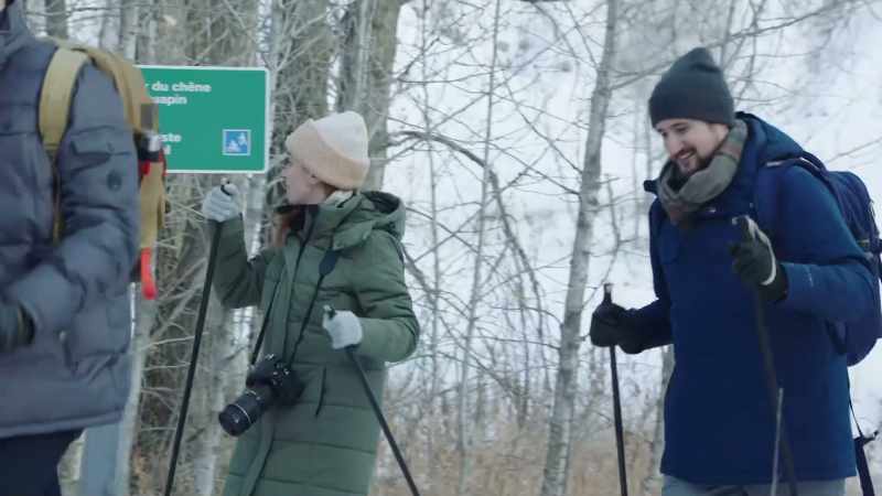 You know, I think I saw a guy on snowshoes