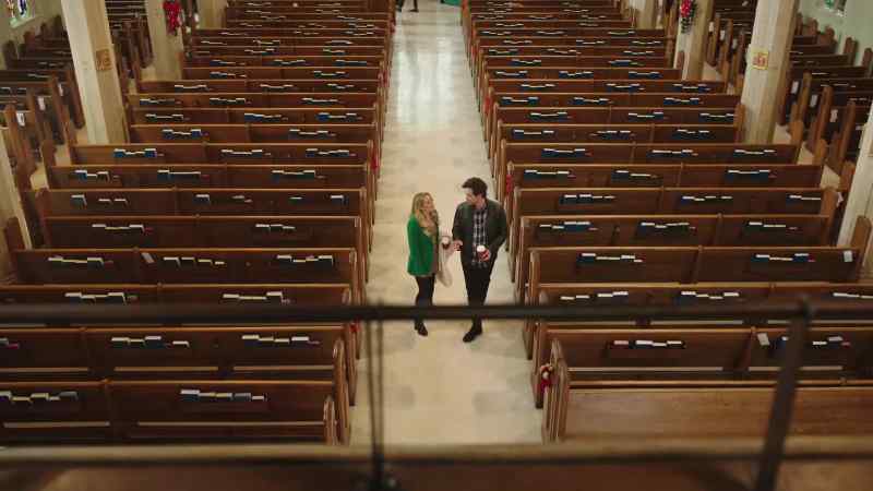 You know, the scene when he's escorted by her dad