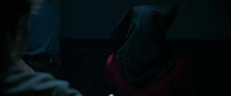 You know what? Take his, uh, take his hood off