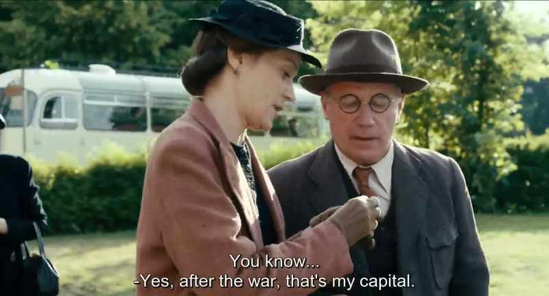 You know... - Yes, after the war, that's my capital