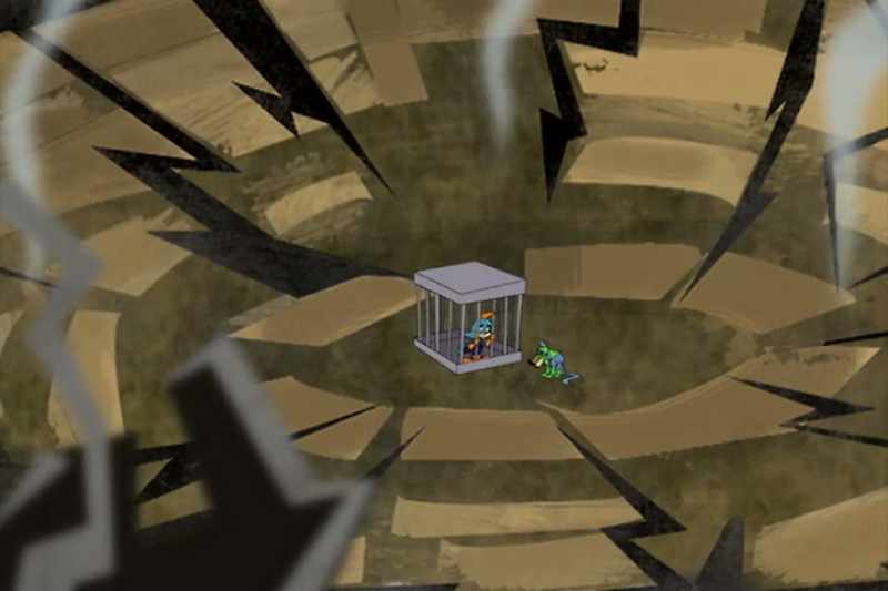 You know, you could've just changed into a snake and slithered out
