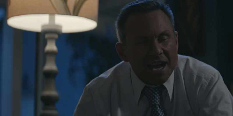 You let a half-naked man