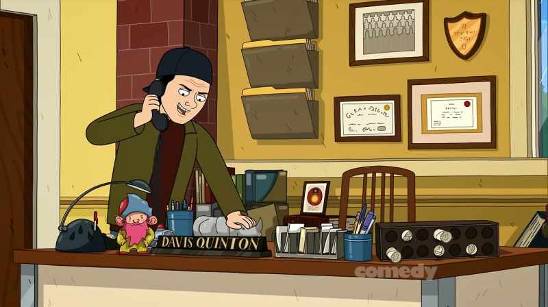 You mean, in your office, touching all your stuff?