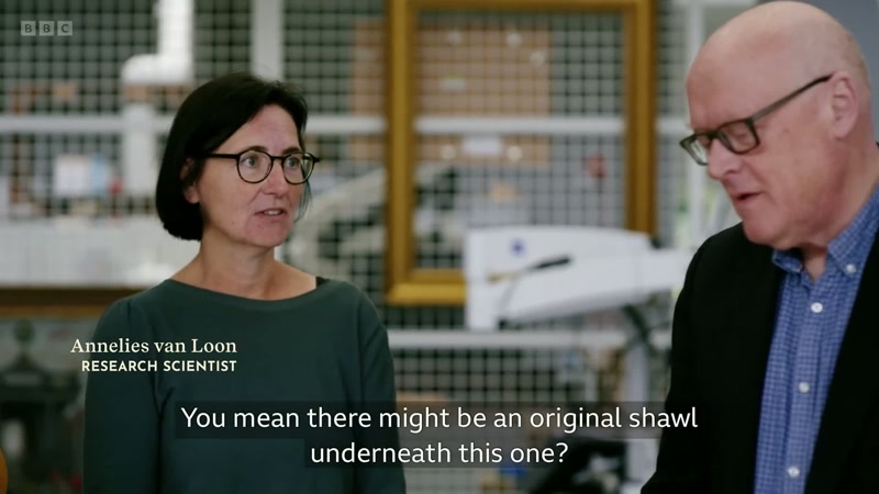 You mean there might be an original shawl underneath this one?