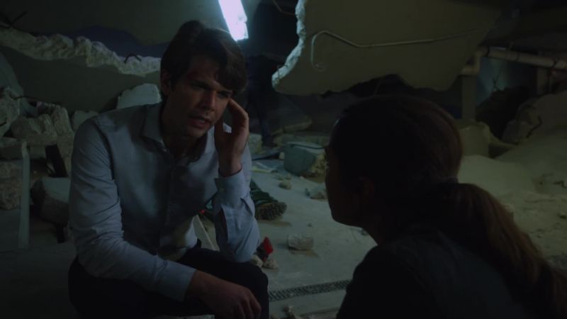 You okay? - Oh, it's just a headache
