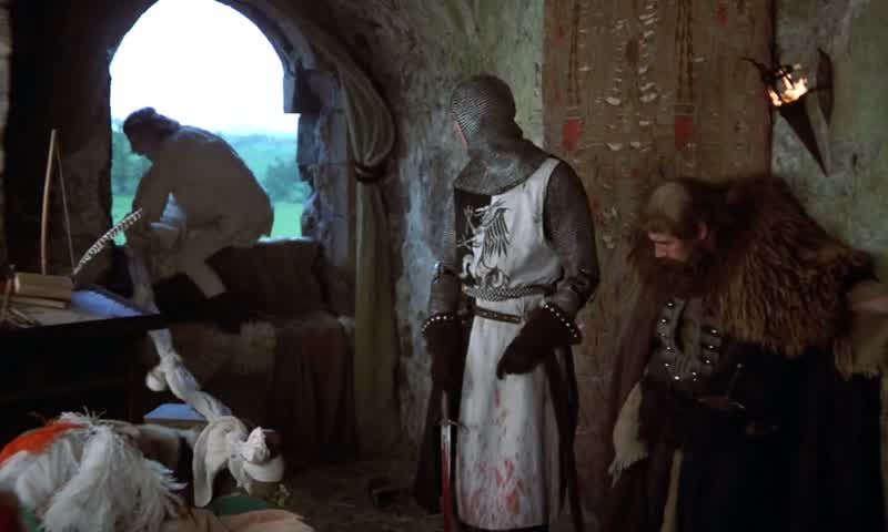 You only killed the bride's father I didn't mean toDidn't mean to You put your sword through his headOh dear is he all right You kicked the bride in the chest