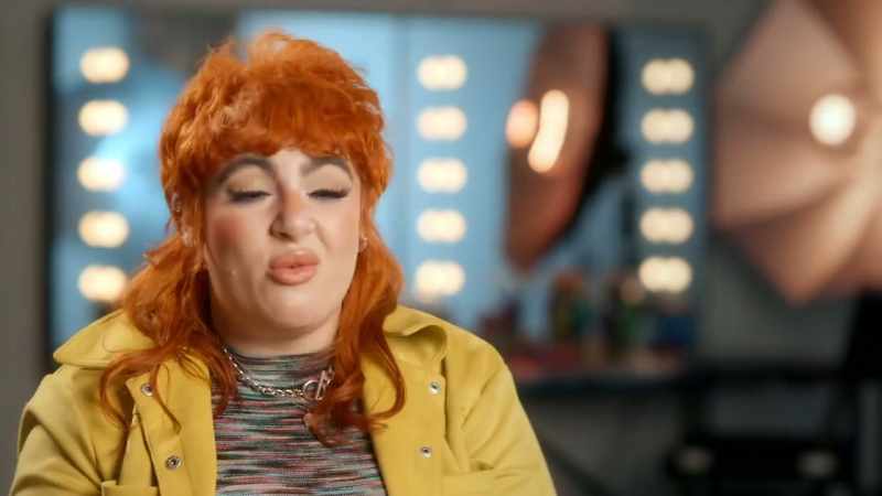 You put concealer on and a pair of lashes