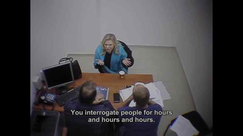 You question people for hours and hours and hours