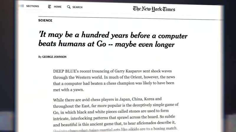 You were reading articles in New York Timesyears ago