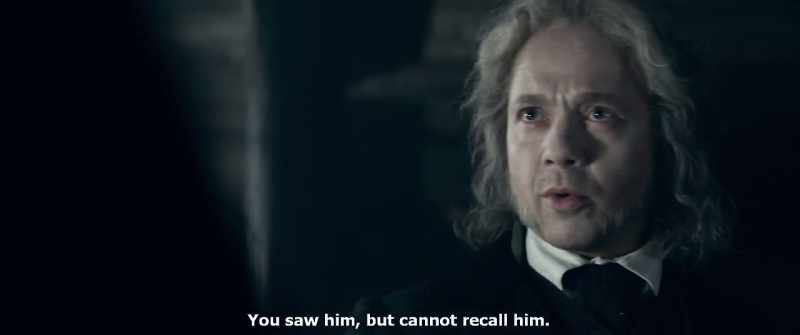 You saw him, but cannot recall him