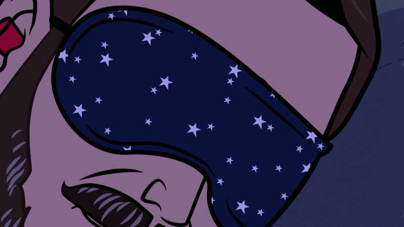 You sleep with an eye mask... and earplugs