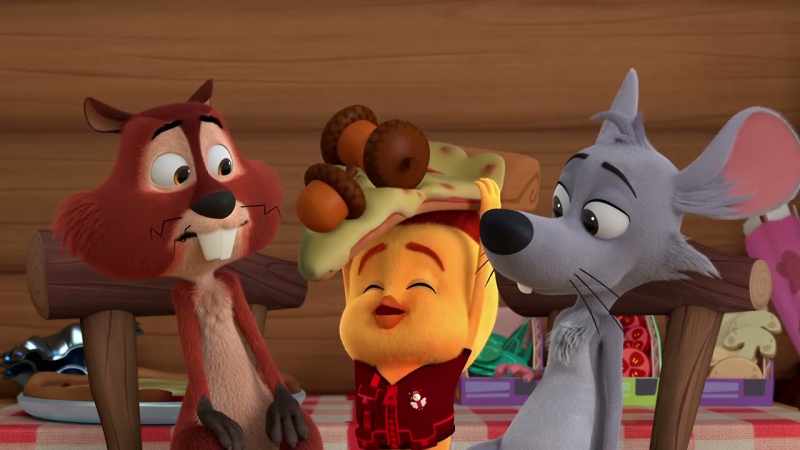You smell both. It's acorn pizza!