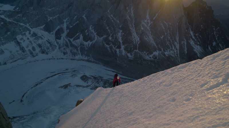 You split left off of that hangin' glacier