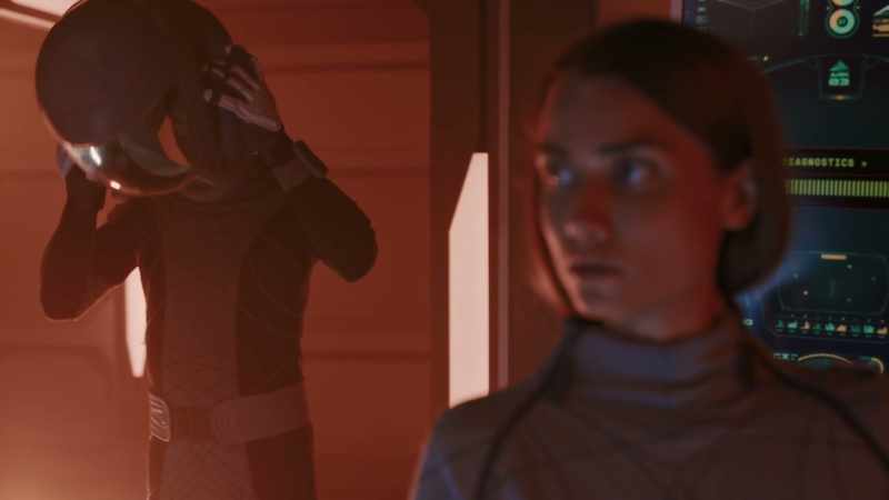You stay here and keep a watch on our EVA gear