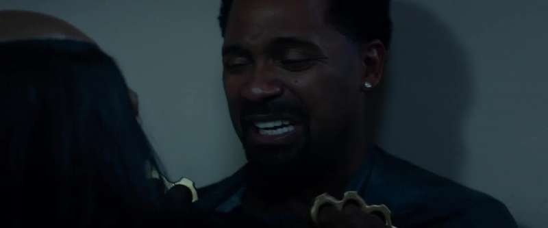 You still got pieces of ear in your teeth