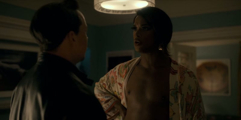 You think I'm sitting around in high whore drag