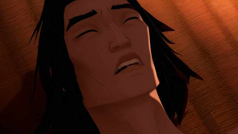 You thrust your sword into him again. -[Taigen groans]