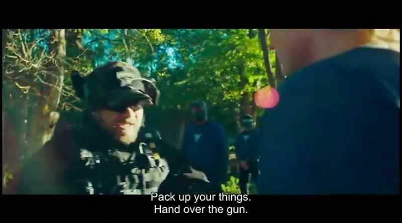 You will now pack your things. Hand over the gun to me