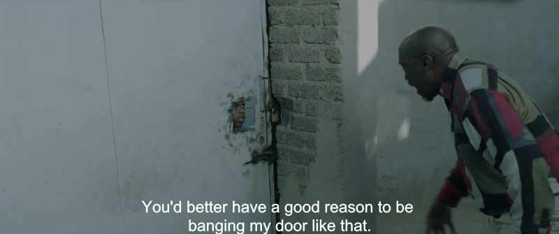 You'd better have a good reason to be banging my door like that