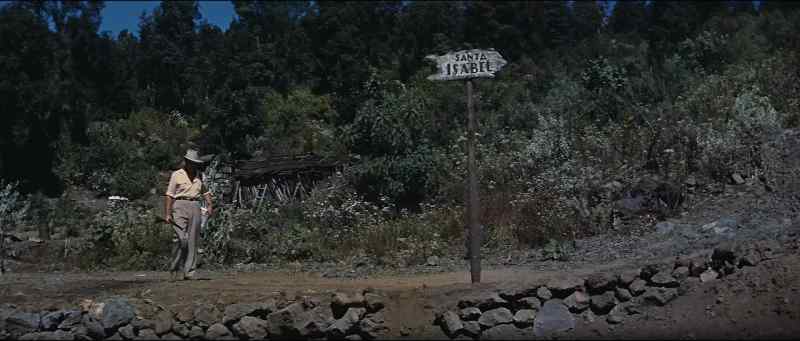 You'll come to a little Indian village