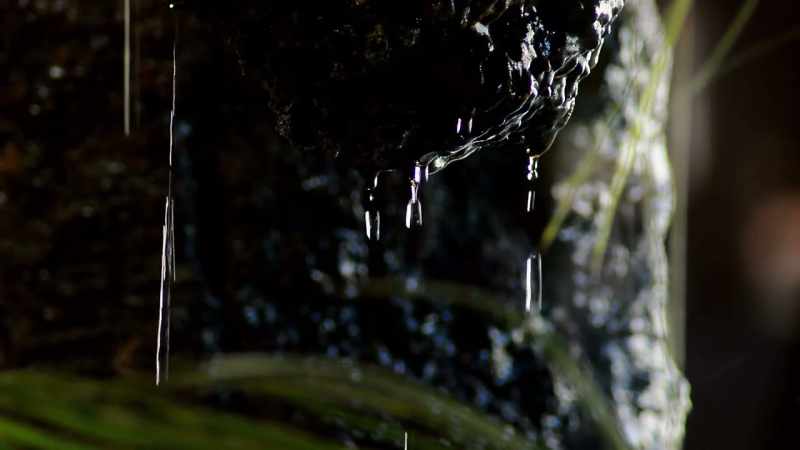 You'll get drips or trickles or even waterfalls