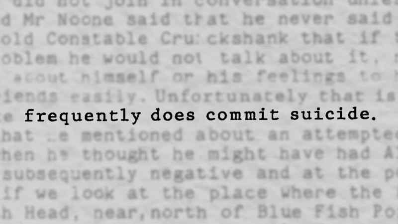 Your brother committed suicide.