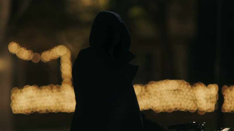 Your face was shadowed outside