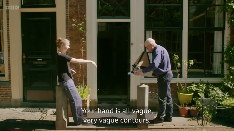 Your hand is all vague, very vague contours