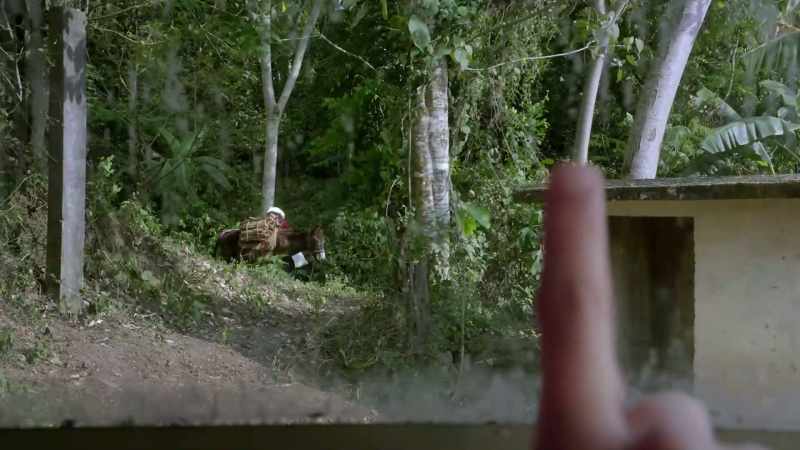Your pointer, in front of you