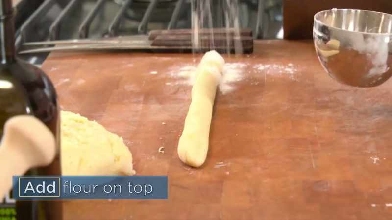You're gonna take some flour, and just make it snow