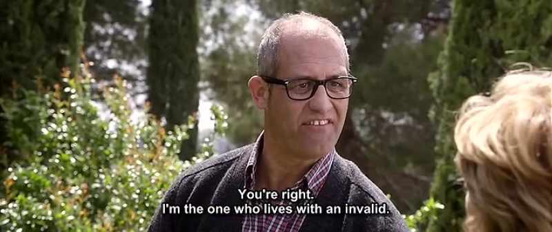 You're right. I'm the one who lives with an invalid