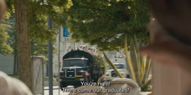 You're right! There come our graduates!