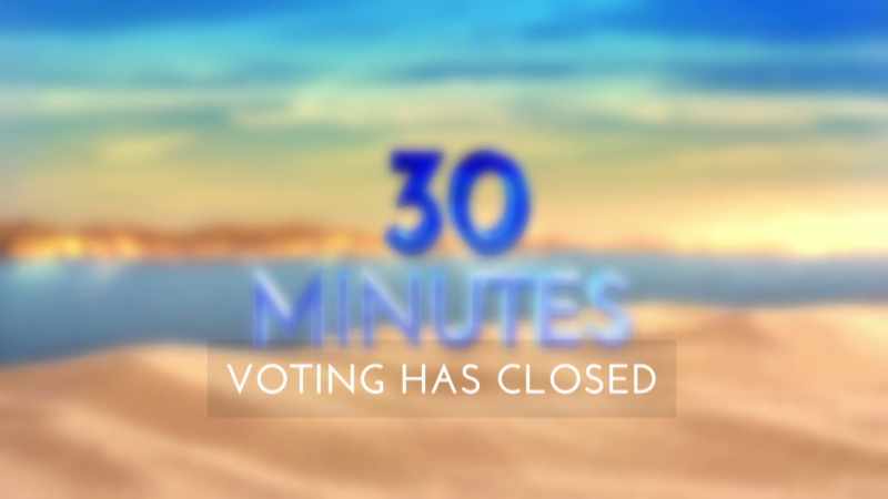 You've got just 30 minutes to vote