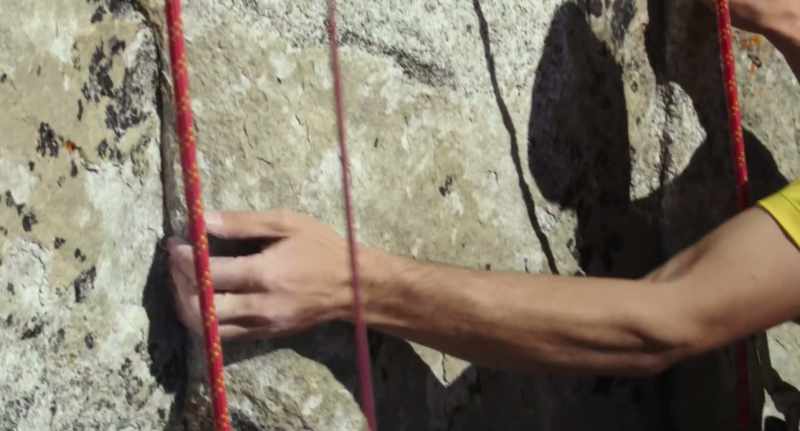 You've got your right hand on a crimp, left hand on a side pole
