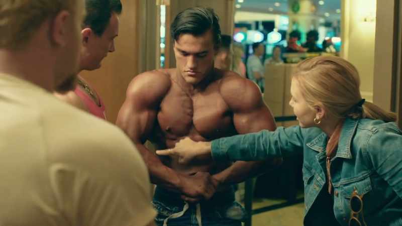 Zac's veins are popping