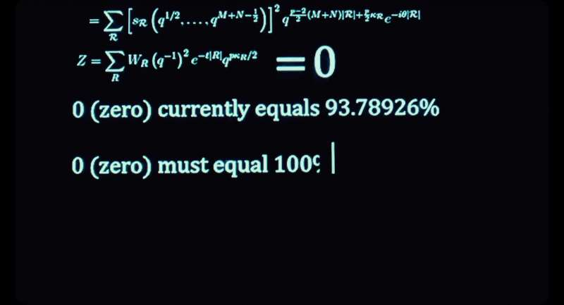 Zero must equal 100 percent