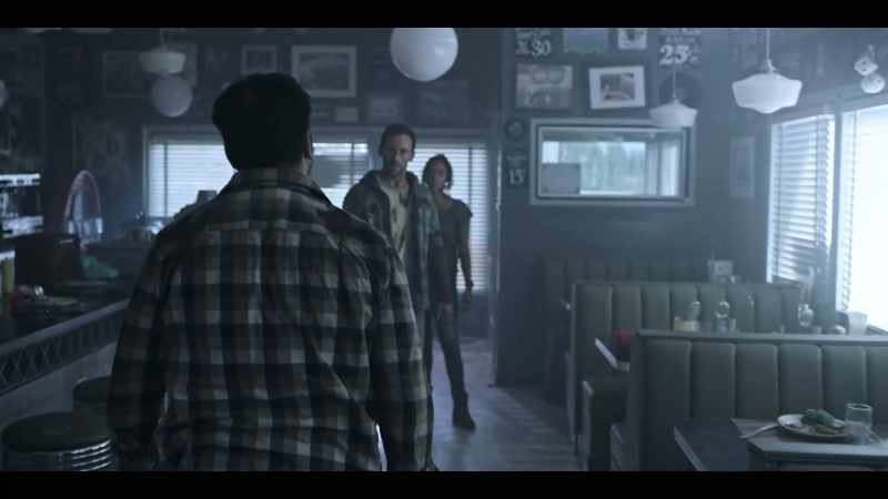 [zombies snarling outside]