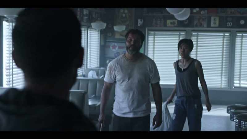 [zombies snarling outside]