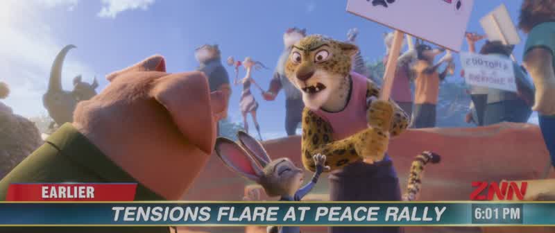 Zootopia is a unique placeIt's a crazy beautiful diverse citywhere we celebrate our differencesThis is not the Zootopia knowThe Zootopia know is better than thisWe don't just blindly assign blameWe