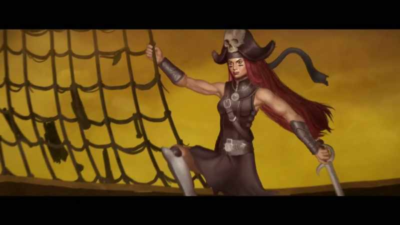 Zuviell, the sky-wine pirate queen captain