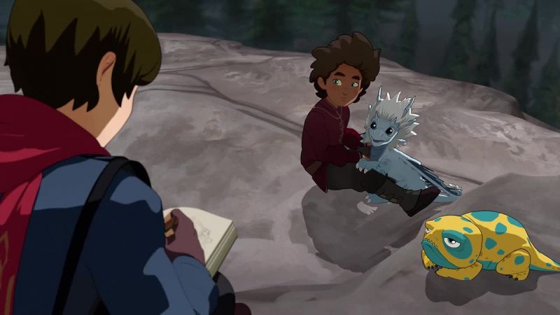 [Zym yips] -[Ezran laughs]