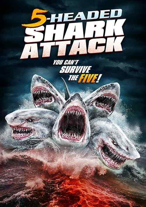 5 Headed Shark Attack poster